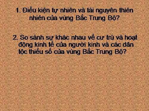 Bài 24. Vùng Bắc Trung Bộ (tiếp theo)