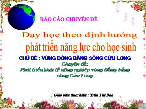 Bài 35. Vùng Đồng bằng sông Cửu Long