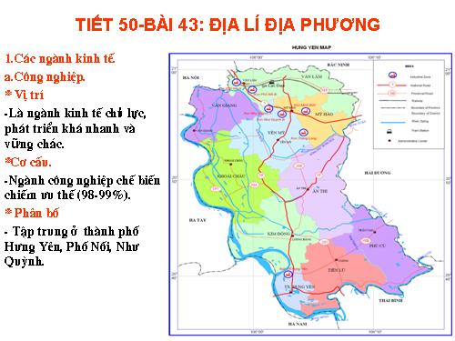 Bài 43. Địa lí tỉnh (thành phố) (tiếp theo)