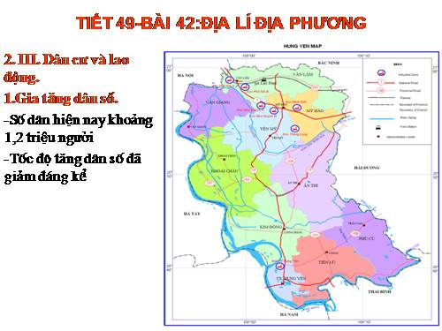 Bài 42. Địa lí tỉnh (thành phố) (tiếp theo)