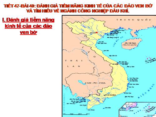 Bài 40. Thực hành: Đánh giá tiềm năng kinh tế của các đảo ven bờ và tìm hiểu về ngành công nghiệp dầu khí