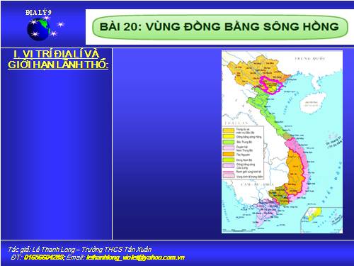 Bài 20. Vùng Đồng bằng sông Hồng