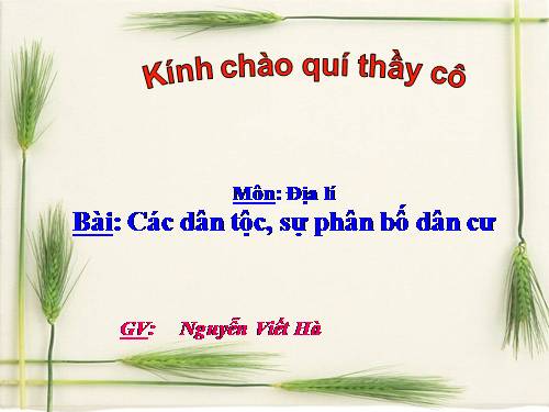 Bài 1. Cộng đồng các dân tộc Việt Nam