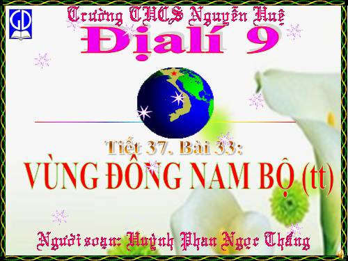 Bài 33. Vùng Đông Nam Bộ (tiếp theo)