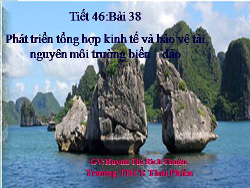 Bài 38. Phát triển tổng hợp kinh tế và bảo vệ tài nguyên, môi trường biển - đảo