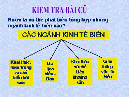 Bài 39. Phát triển tổng hợp kinh tế và bảo vệ tài nguyên, môi trường biển - đảo (tiếp theo)