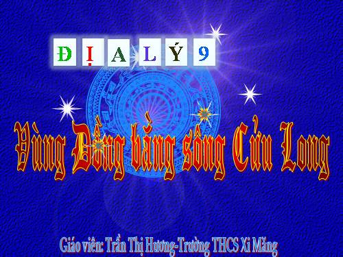 Bài 35. Vùng Đồng bằng sông Cửu Long