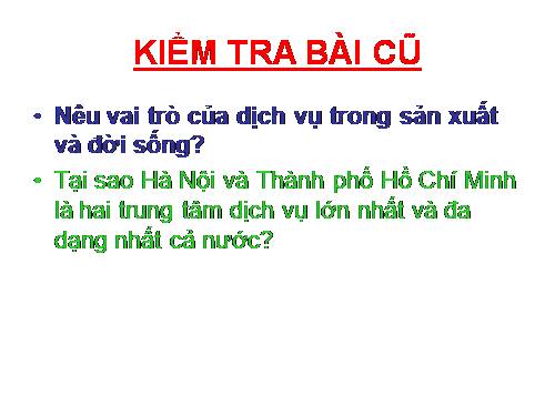 Bài 14. Giao thông vận tải và bưu chính viễn thông