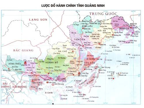 Lược đồ hành chính Quảng Ninh