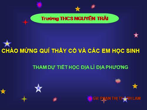 Bài 41. Địa lí tỉnh (thành phổ)