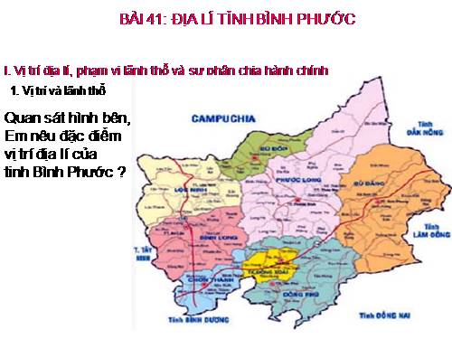 Bài 41. Địa lí tỉnh (thành phổ)