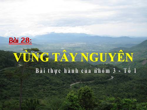 Bài 28. Vùng Tây Nguyên