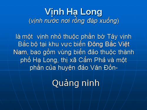 HẠ LONG