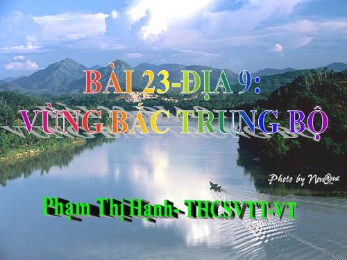 Bài 23. Vùng Bắc Trung Bộ