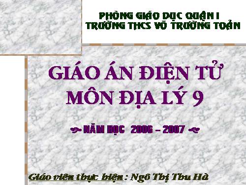 Bài 15. Thương mại và du lịch