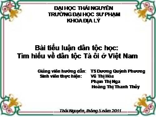 dân tộc tà ôi