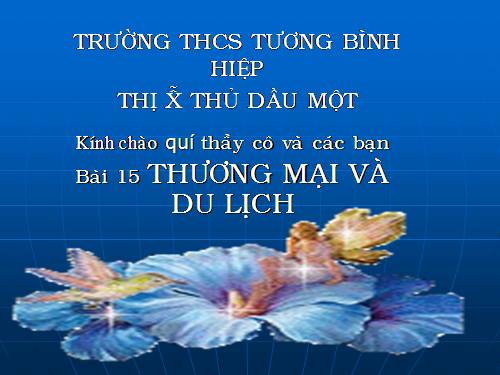 Bài 15. Thương mại và du lịch