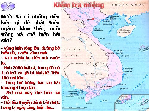 Bài 39. Phát triển tổng hợp kinh tế và bảo vệ tài nguyên, môi trường biển - đảo (tiếp theo)