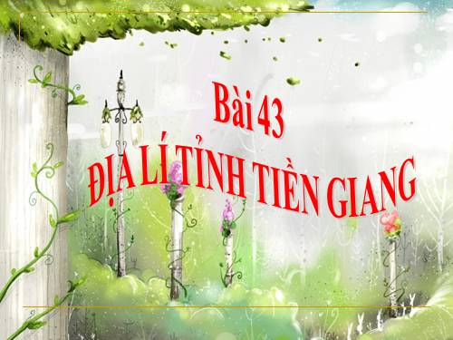 Bài 41. Địa lí tỉnh (thành phổ)