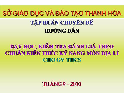 Kiểm tra đánh giá theo chuẩn KT-KN