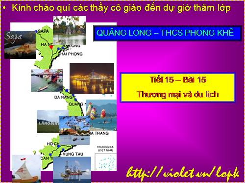 Bài 15. Thương mại và du lịch