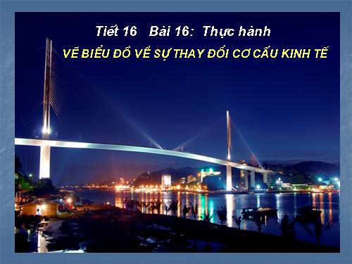 Bài 16. Thực hành: Vẽ biểu đồ về sự thay đổi cơ cấu kinh tế