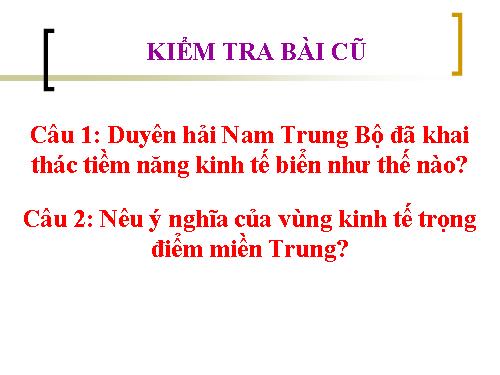 Bài 27. Thực hành: Kinh tế biển của Bắc Trung Bộ và Duyên Hải Nam Trung Bộ