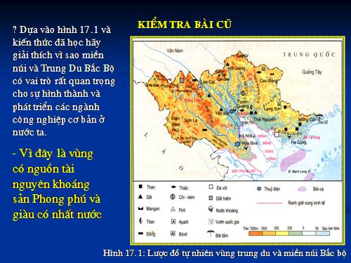 Bài 19. Thực hành: Đọc bản đồ, phân tích và đánh giá ảnh hưởng của tài nguyên khoáng sản đối với phát triển công nghiệp ở Trung du và miền núi Bắc Bộ