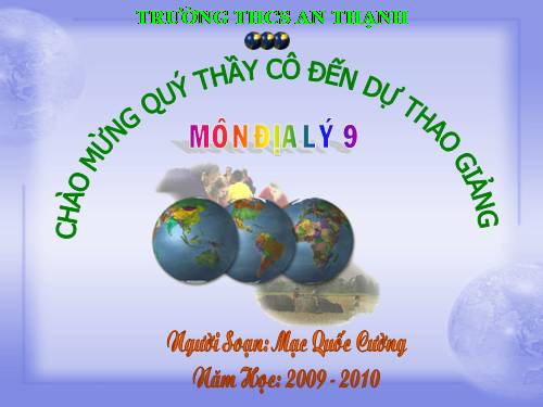 Bài 39. Phát triển tổng hợp kinh tế và bảo vệ tài nguyên, môi trường biển - đảo (tiếp theo)