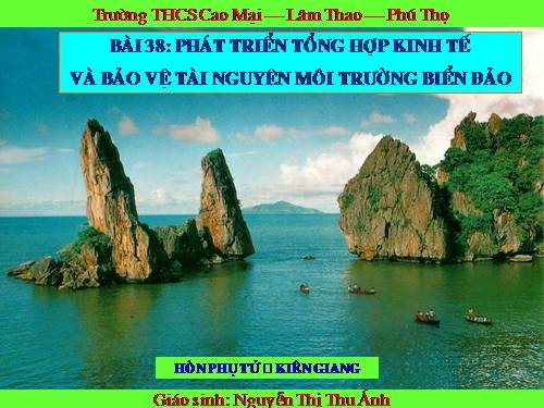 Bài 38. Phát triển tổng hợp kinh tế và bảo vệ tài nguyên, môi trường biển - đảo