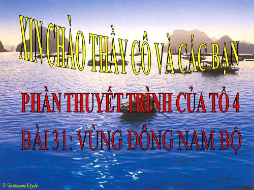 Bài 31. Vùng Đông Nam Bộ