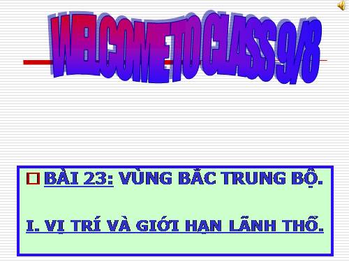 Bài 23. Vùng Bắc Trung Bộ