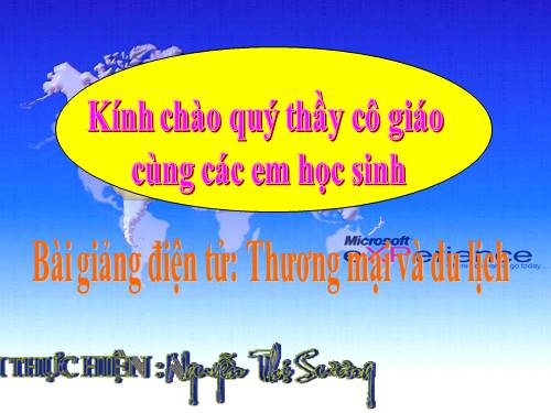 Bài 15. Thương mại và du lịch