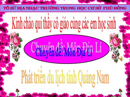 Bài ngoại khóa: Du lịch Quảng Nam