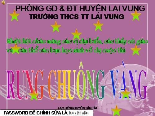 RUNG CHUONG VANG_NGUYEN TAN TAI_DONG THAP