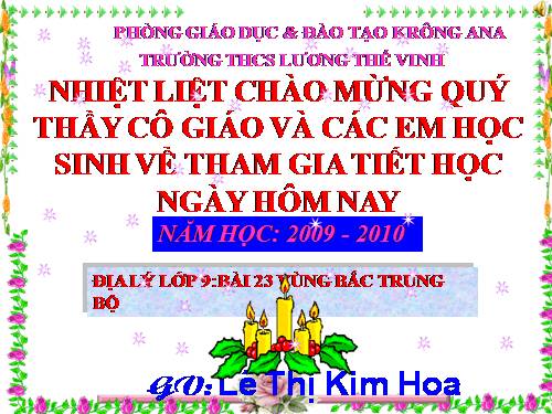 Bài 23. Vùng Bắc Trung Bộ