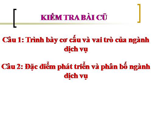 Bài 14. Giao thông vận tải và bưu chính viễn thông