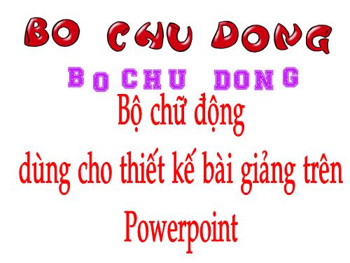 Chữ động trong powepoint