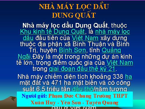 77 hinh anh nha may loc dau Dung Quat