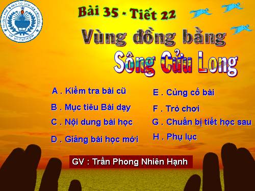 Bài 35. Vùng Đồng bằng sông Cửu Long