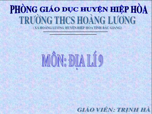 Bài 41. Địa lí tỉnh (thành phổ)