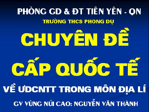 Bài 41. Địa lí tỉnh (thành phổ)