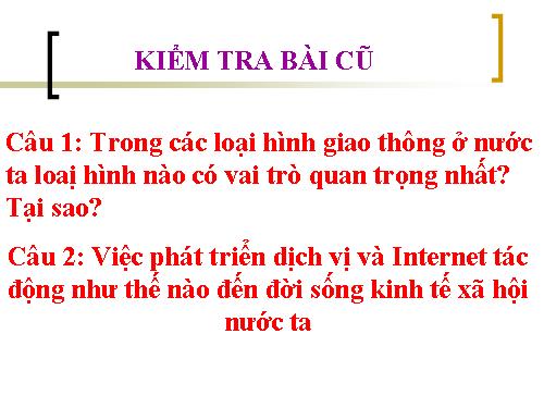 Bài 15. Thương mại và du lịch