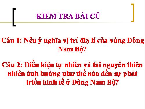 Bài 32. Vùng Đông Nam Bộ (tiếp theo)