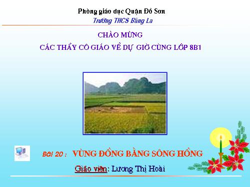 Bài 20. Vùng Đồng bằng sông Hồng