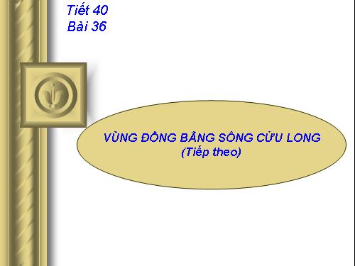 Bài 36. Vùng Đồng bằng sông Cửu Long (tiếp theo)