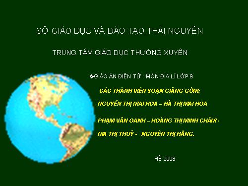 Bài 42. Địa lí tỉnh (thành phố) (tiếp theo)