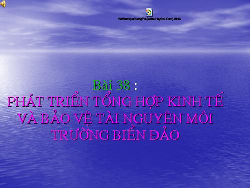 Bài 38. Phát triển tổng hợp kinh tế và bảo vệ tài nguyên, môi trường biển - đảo