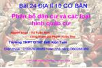 Bài 3. Phân bố dân cư và các loại hình quần cư