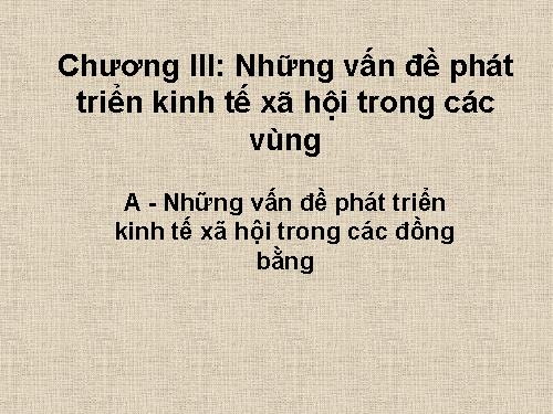 Bài 20. Vùng Đồng bằng sông Hồng